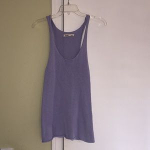 Crochet tank top worn onc
